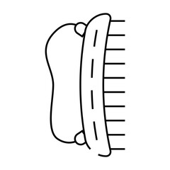 comb groomer line icon vector. comb groomer sign. isolated contour symbol black illustration