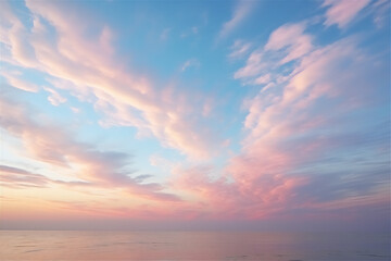 Fototapeta premium Sunset sky with beautiful dramatic clouds version 35