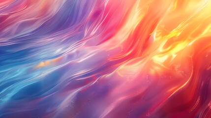 Obraz premium Abstract Background with Wavy Lines in Blue, Pink, and Yellow