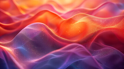 Obraz premium Abstract Background with Orange and Purple Wavy Texture