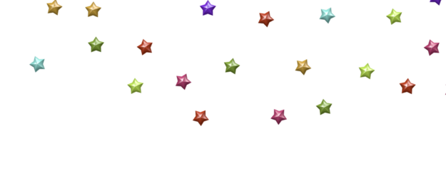 Heavenly Rainbow Shower: 3D Illustration Brings the Beauty of Stars to Life