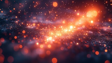 Obraz premium 2024 New Year Celebration Banner with Sparkles, Festive and Joyful - Generative AI