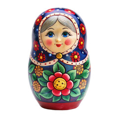 Babushka isolated on transparent background.