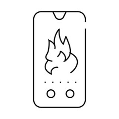 urgent question and calling to call center line icon vector. urgent question and calling to call center sign. isolated contour symbol black illustration