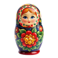 Babushka isolated on transparent background.