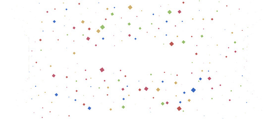  Colorful confetti on white background