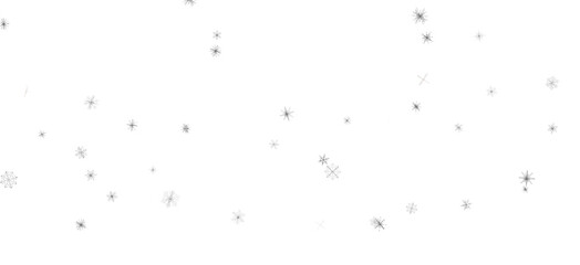 Whirling Snowflakes: Enthralling 3D Illustration of Falling Festive Snow Crystals