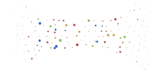  Colorful confetti on white background