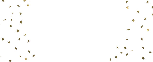 stars gold rainfall in 3d