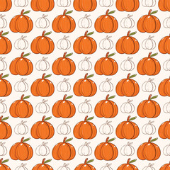 Seamless pattern for Halloween decoration, fabric print, textiles, wallpaper, paper print. Beautiful pattern design with hand drawing in colourful vector file.