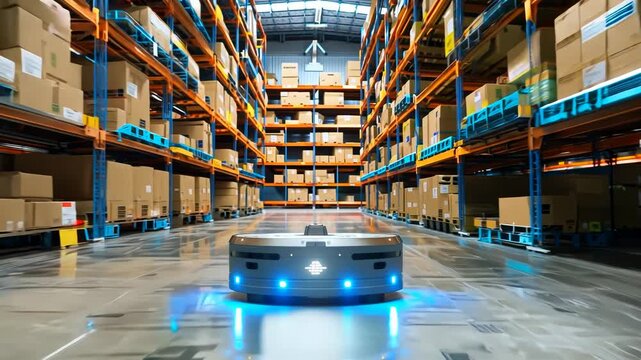 Autonomous Robot in a Modern Warehouse