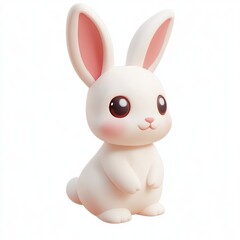 Cute 3D Rabbit Illustration