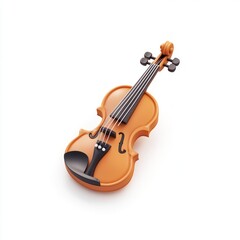 Fototapeta premium 3D Rendered Violin