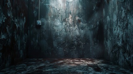 Fototapeta premium Terrifying Wall Backdrop with Horror Texture