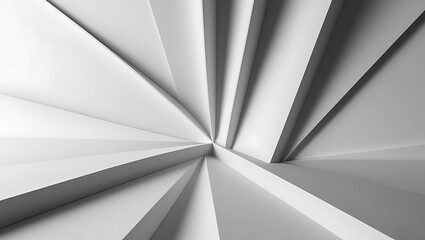 Abstract white interior with empty wall and floor. 3D rendering