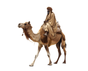 man ride camel