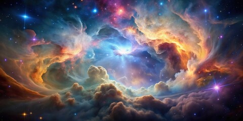 Nebula cloud photographed in stunning detail, showcasing the beauty of celestial formations , nebula, cloud, space
