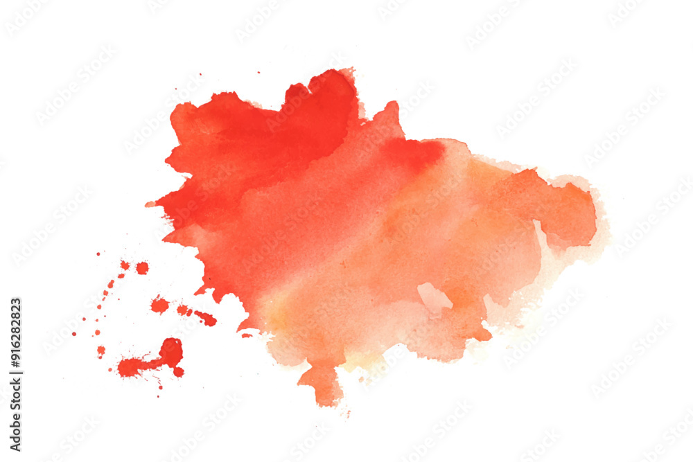 Sticker abstract watercolor stain texture background design