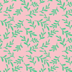 seamless pattern of leaf for surface textile print repeatable backdrop
