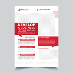 Brochure design, cover modern layout, annual report, poster, flyer in A4