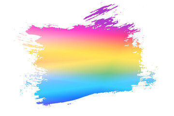 abstract rainbow vibrant background with brush stroke effect