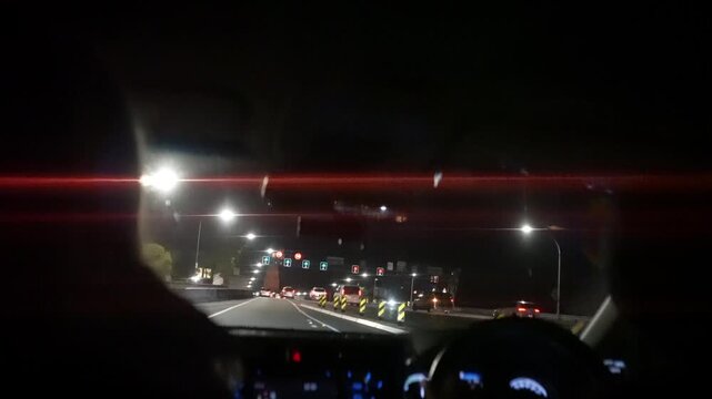 Night Driving in Sydney, New South Wales, Australia