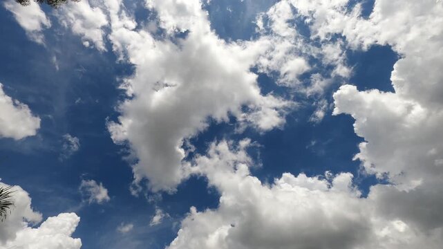 time lapse clouds in sky