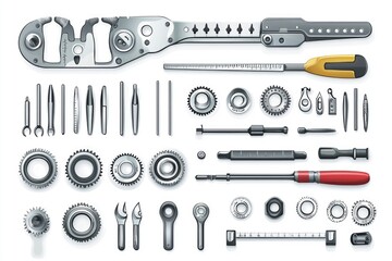 Set of Tools for Watchmaker or Mechanic