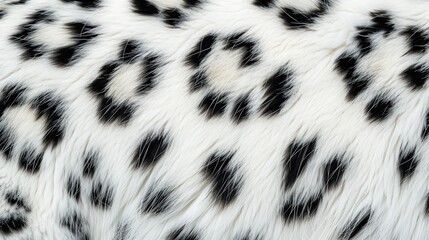 Majestic Snow Leopard Print Seamless Texture with Copy Space for Design, Captured with Deep Depth of Field