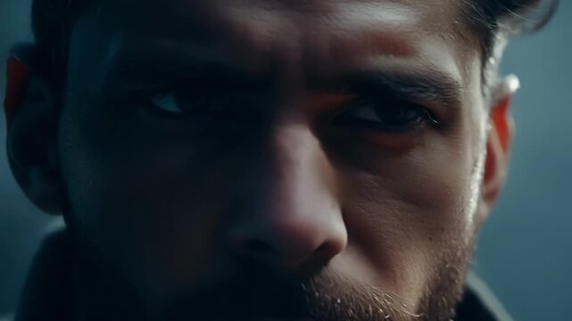 The face of a conqueror fearless and unrelenting unafraid of even the most powerful foes.