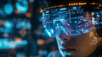 Holographic Engineer Designing Advanced Futuristic Technology