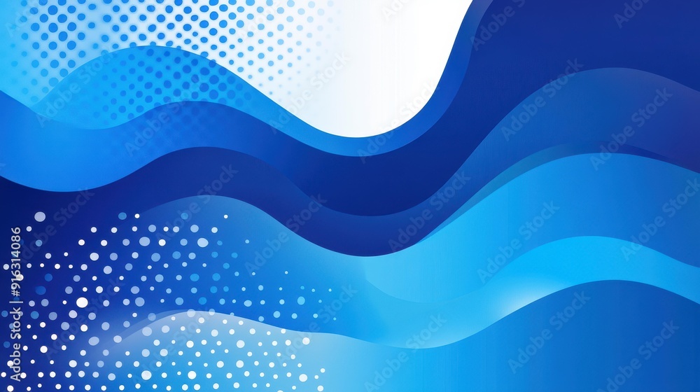 Poster vibrant abstract blue halftone gradient background with a modern touch. perfect for creative project