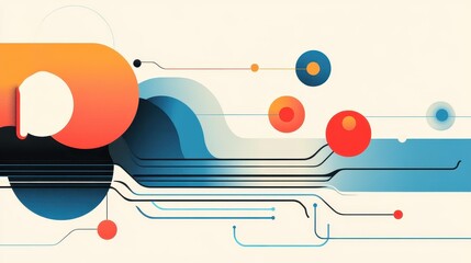 Obraz premium Explore a vibrant, modern vector background filled with rich textures and cartoon flair, perfect for your creative projects.