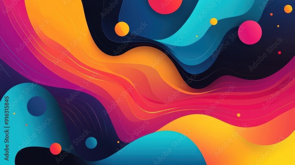 Poster dive into vibrant audio visualizations with stunning geometric patterns and vivid pulses that dance 