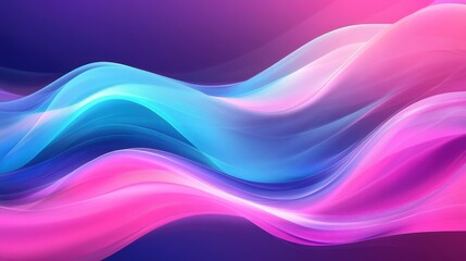 Obraz premium Dive into a vivid world of fractal waves that connect and inspire, enhanced by vibrant colors and modern textures.