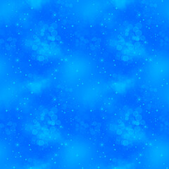 seamless pattern of glitter sky with cloud repeatable backdrop