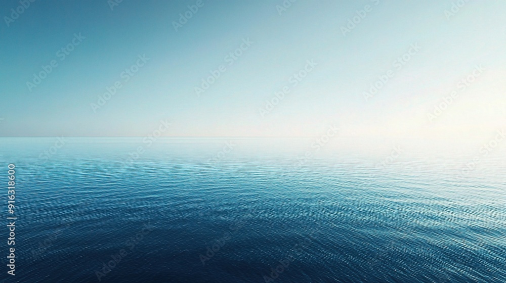 Aufkleber a smooth gradient background transitioning from deep blue to light blue, providing a serene and soot