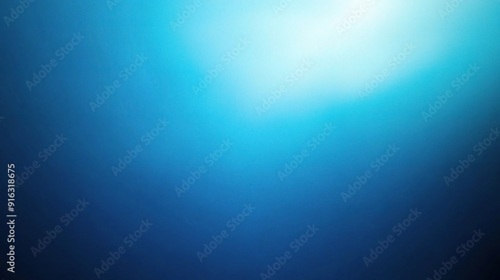 Poster a smooth gradient background transitioning from deep blue to light blue, providing a serene and soot