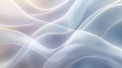 Fototapeta premium Abstract Flow: Soft, ethereal, abstract background with flowing, undulating lines in pastel hues, perfect for presentations, websites, and digital art. 
