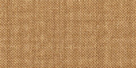 Fototapeta premium Seamless pattern of brown cotton fabric texture background, natural, textile, fabric, brown, cotton, material, soft