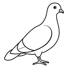 Dove of peace isolated on white background, dove vector illustration, bird on a branch vector art, dove silhouette, bird vector icon, bird on a branch line art, eps, dove on a branch cartoon