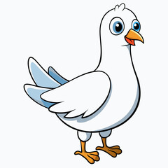 Dove of peace isolated on white background, dove vector illustration, bird on a branch vector art, dove silhouette, bird vector icon, bird on a branch line art, eps, dove on a branch cartoon