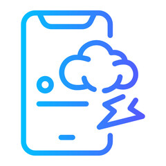 weather app Line Gradient Icon