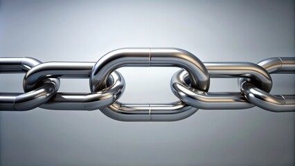 Obraz premium A chain with one sturdy link symbolizing strength and resilience, strength, resilience, secure, connection, metal, protection