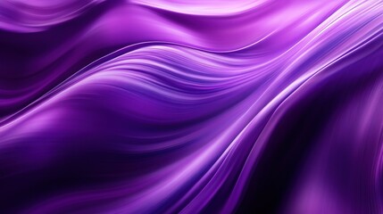 Fototapeta premium Purple Silk Symphony: Dive into a vibrant violet vortex, where luxurious silk drapes dance in a mesmerizing, abstract display of flowing elegance.