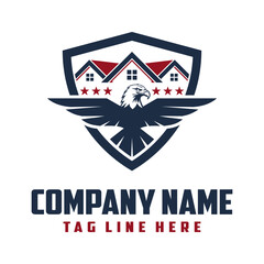 Eagle logo template vector illustration