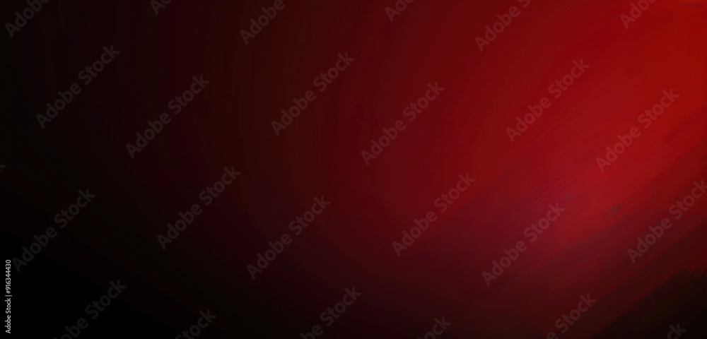 Poster abstract background, gradient transition from rich garnet red to dark obsidian black
