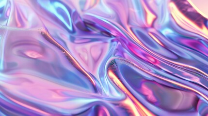Obraz premium Abstract Holographic Iridescent Purple and Blue Texture