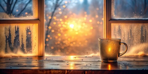 Fogged glass in a warm room creating a cozy and soft texture , fog, glass, warm, room, cozy, soft, texture, blurred, misty