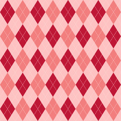Seamless a&aring;rgyle pattern.Christmas repeat pattern.Vector graphic background in red.